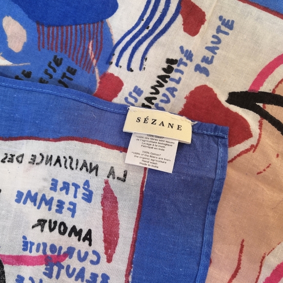 Sézane Paris cotton French Scarf Limited Edition - Picture 4 of 11